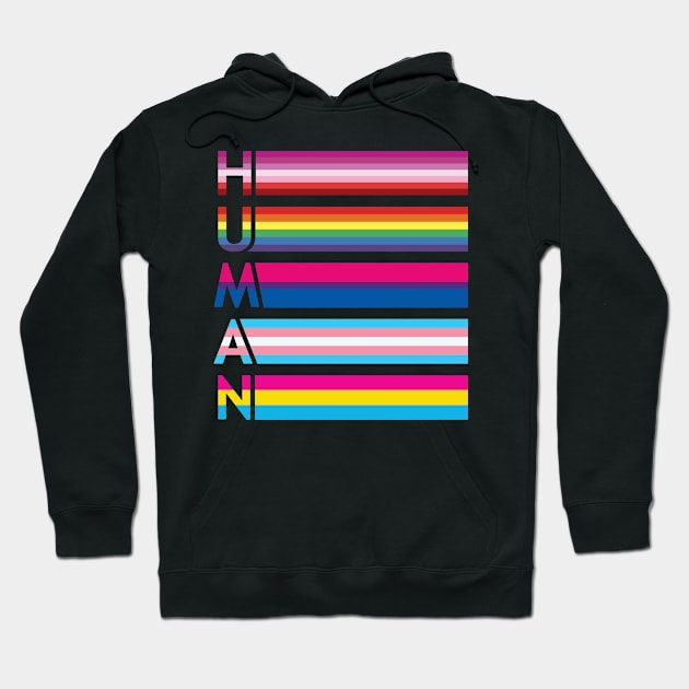 Human Rights LGBT Colorful Flag All LGBT Hoodie by little.tunny